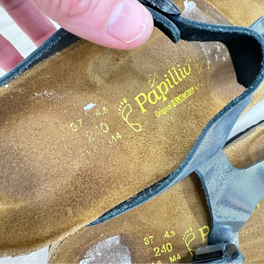 Papillo ladies Sandals Gizeh Birkenstocks Sz L 6 M 4 good preowned condition - Picture 5 of 5